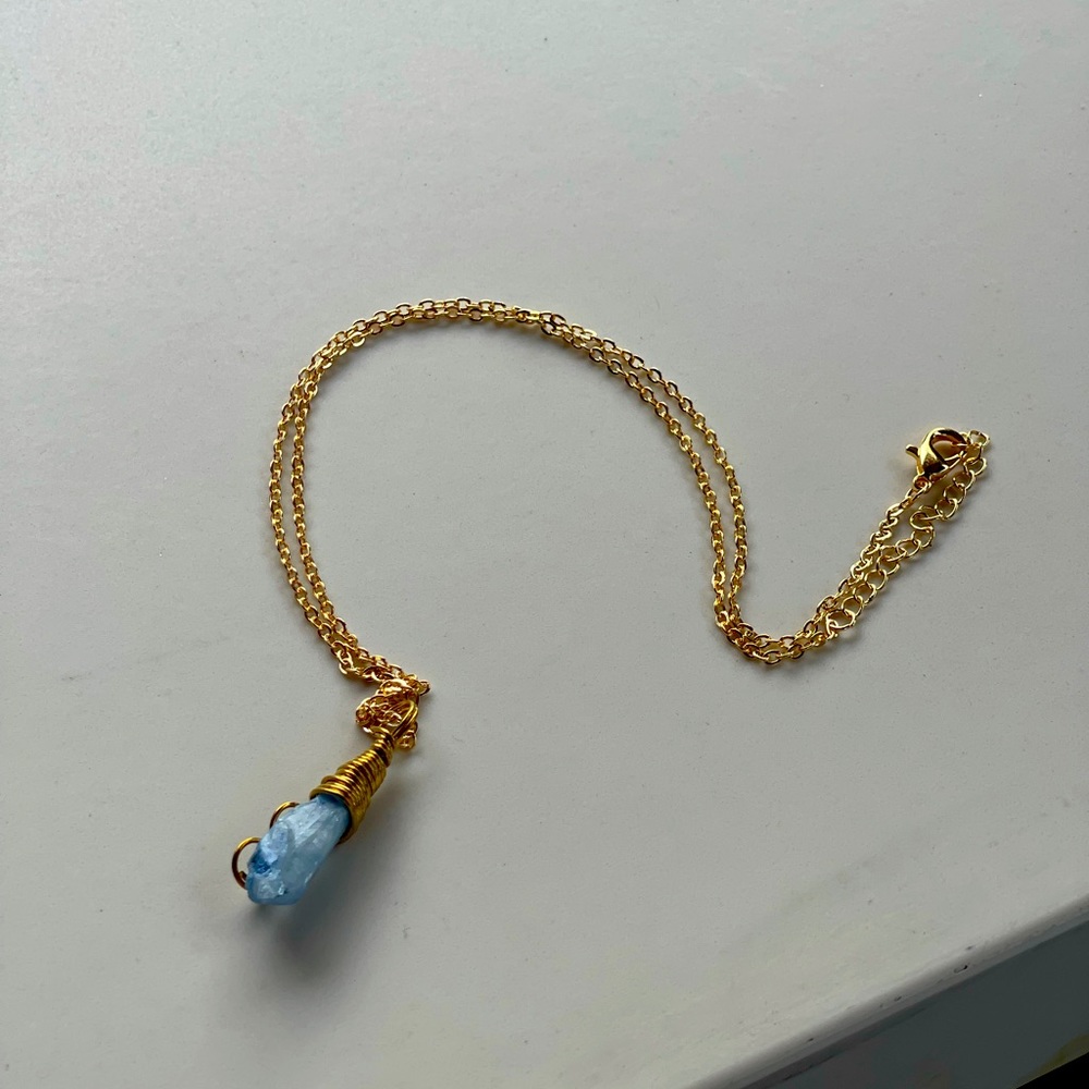 Blue Crystal Necklace